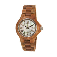 Reloj de pulsera de alta calidad Hlw085 OEM de madera y reloj de madera Bamboo Watch